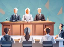 Representational Image of a Courtroom Created with Adobe Firefly Generative AI By Rakesh Raman / RMN News Service