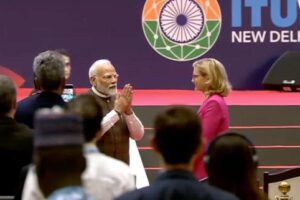 PM Narendra Modi Opens World Conference on the Future of Technology on October 15, 2024. Photo: ITU